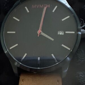 MVMT Black Dial with Brown Leather Strap Watch